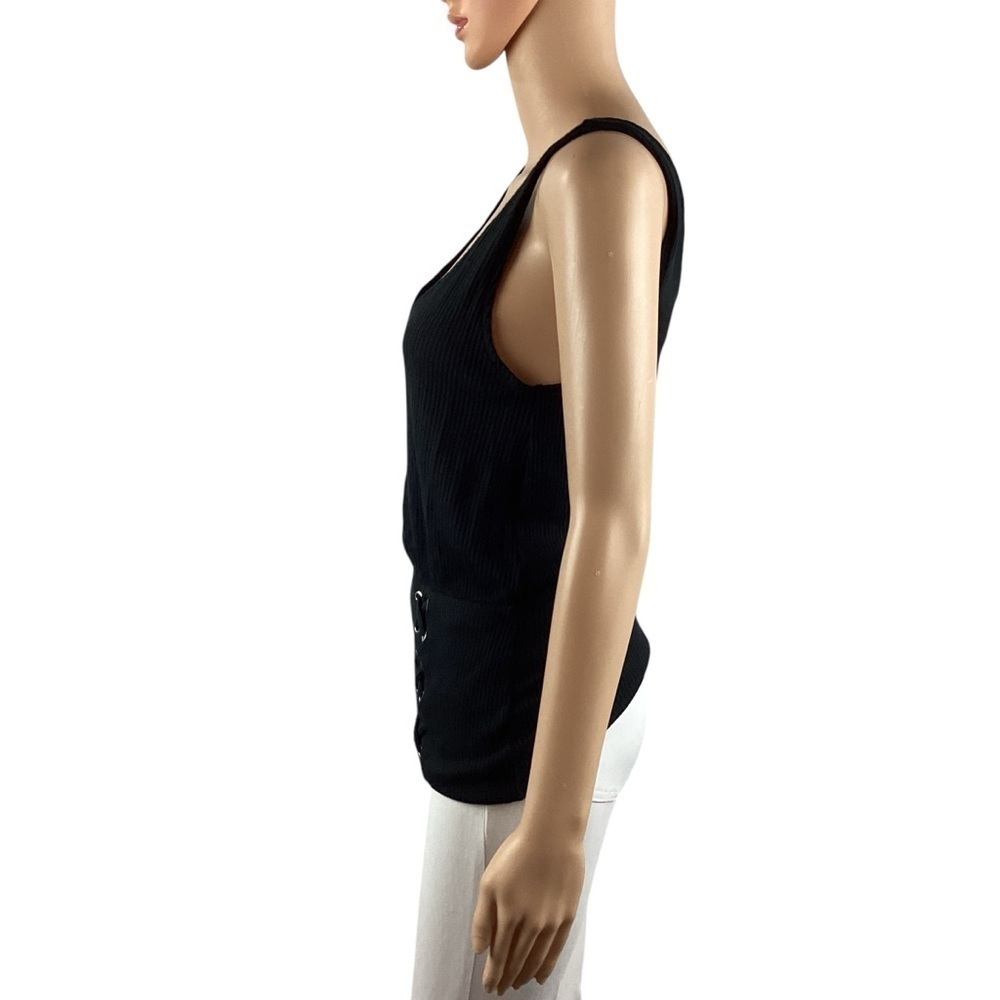 Express Ribbed Tank Size S Black - Picture 4 of 7